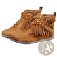 Retro Ankle Boots with Rivet Tassel Suede Flat Shoes