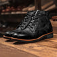 Men's Retro Leather Lace-up Ankle Boots