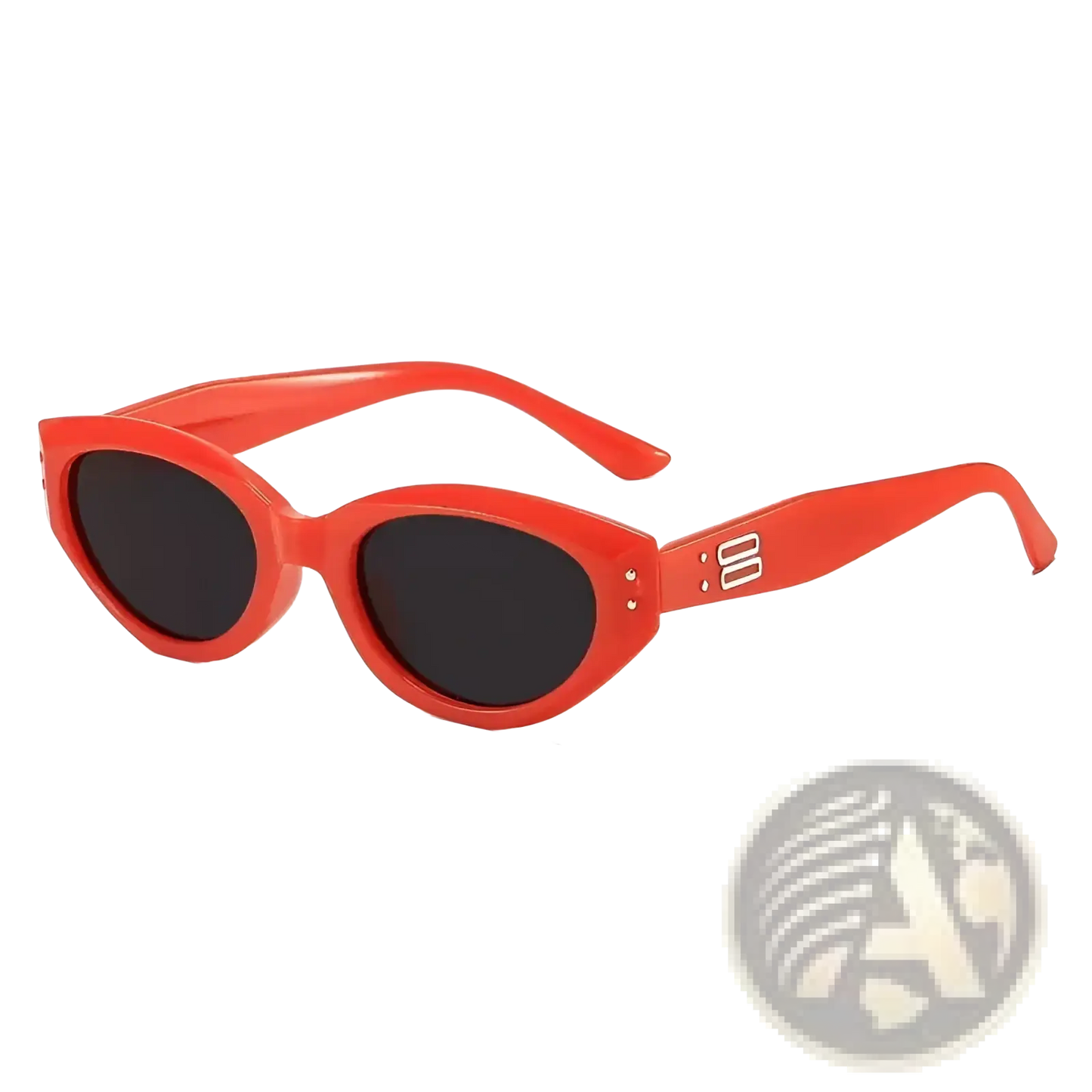 Retro Cat Eye Uv400 Sunglasses with Glossy Modern Frames