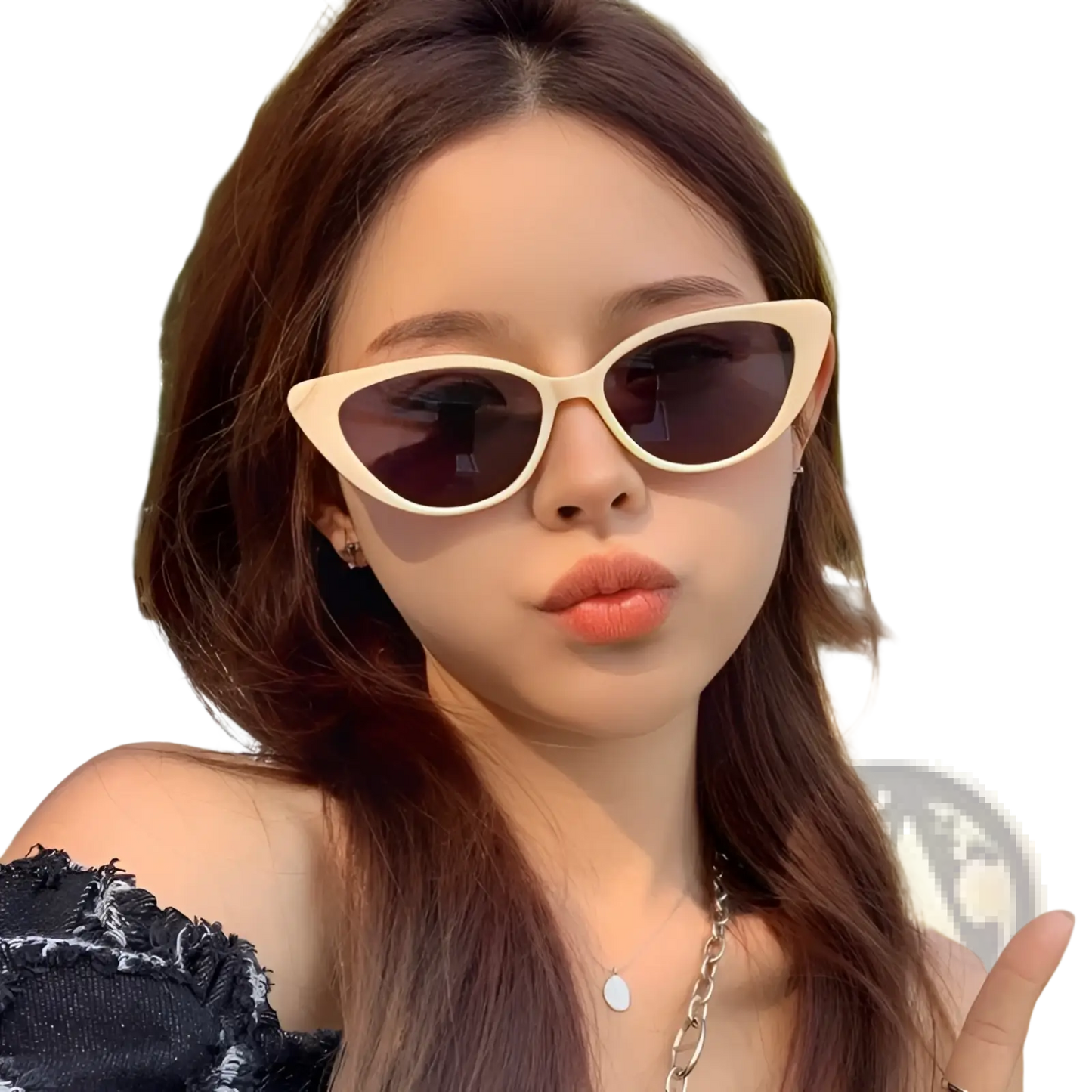 Retro Chic Cat Eye Sunglasses with Tinted Lenses