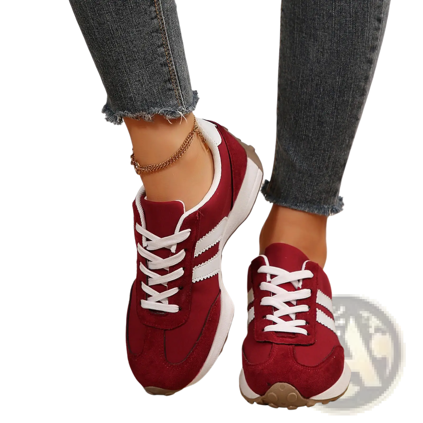 Retro Chunky Sneakers Breathable Suede Low Top Shoes