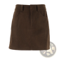 Retro Corduroy Mini Skirt with Matching Belt