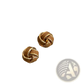 Retro Enamel Knot Stud Earrings with Glossy Finish