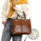Retro Large Capacity Leather Tote Crossbody Bag