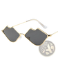 Retro Lip Shaped Fashion Sunglasses with Black Frames