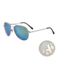 Retro Metal Aviator Sunglasses with Uv400 Gradient Lenses