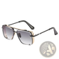 Retro Metal Mesh Aviator Sunglasses with Uv400 Lenses