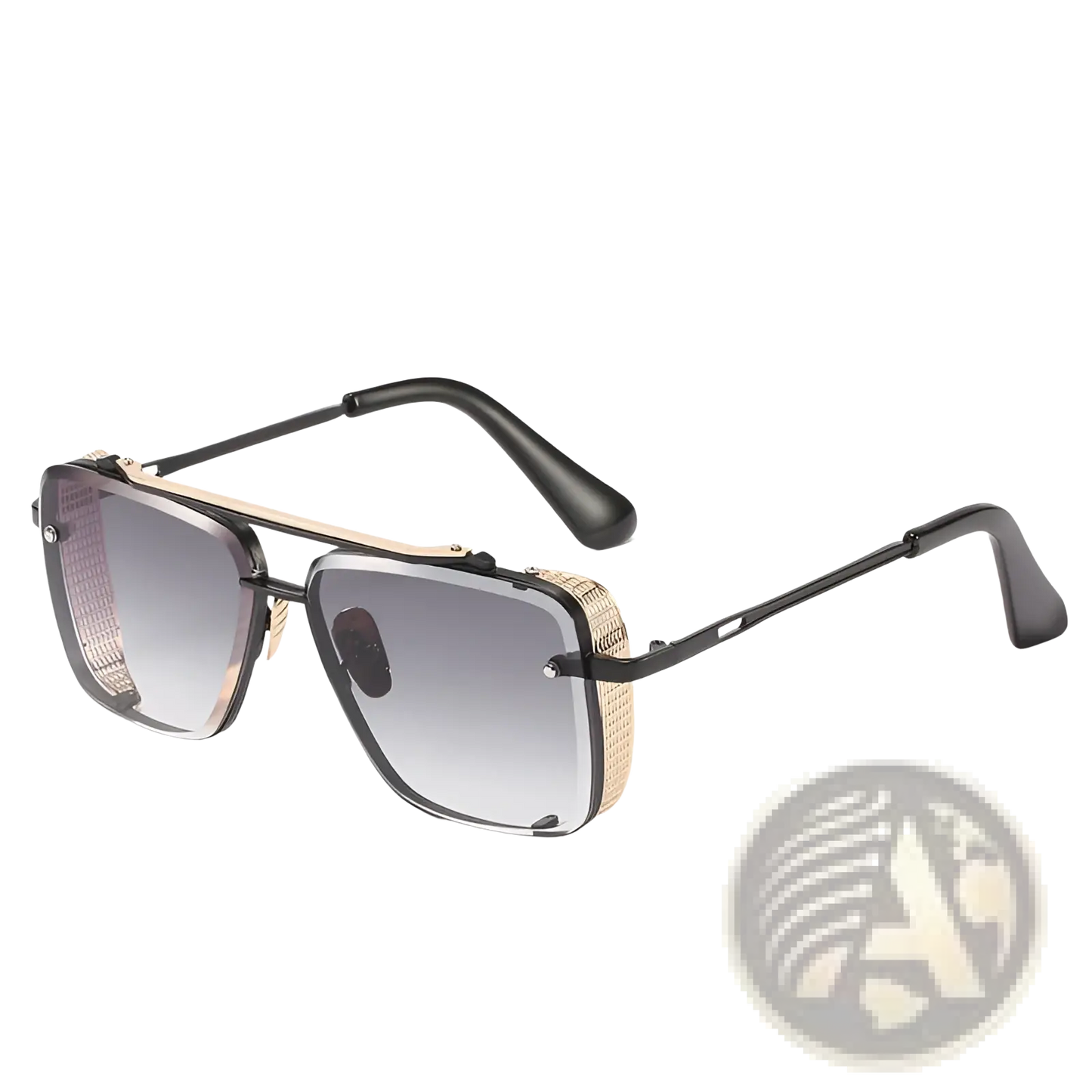 Retro Metal Mesh Aviator Sunglasses with Uv400 Lenses
