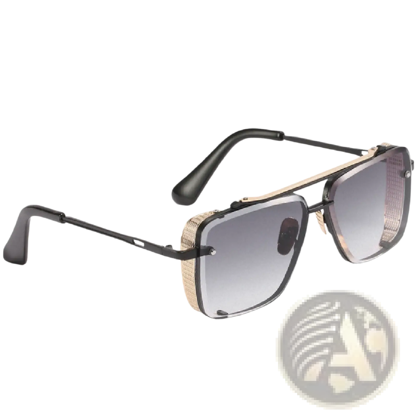 Retro Metal Mesh Aviator Sunglasses with Uv400 Lenses