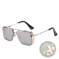 Retro Metal Mesh Aviator Sunglasses with Uv400 Lenses