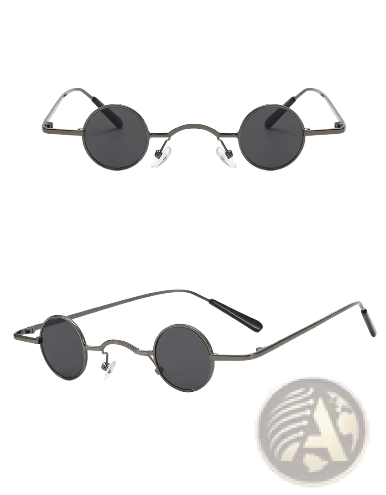 Retro Round Metal Hip Hop Sunglasses