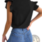 Retro Ruffled Bowknot Short Sleeve Blouse