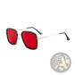 Retro Square Double Bridge Unisex Fashion Sunglasses