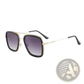 Retro Square Double Bridge Unisex Fashion Sunglasses
