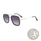 Retro Square Double Bridge Unisex Fashion Sunglasses
