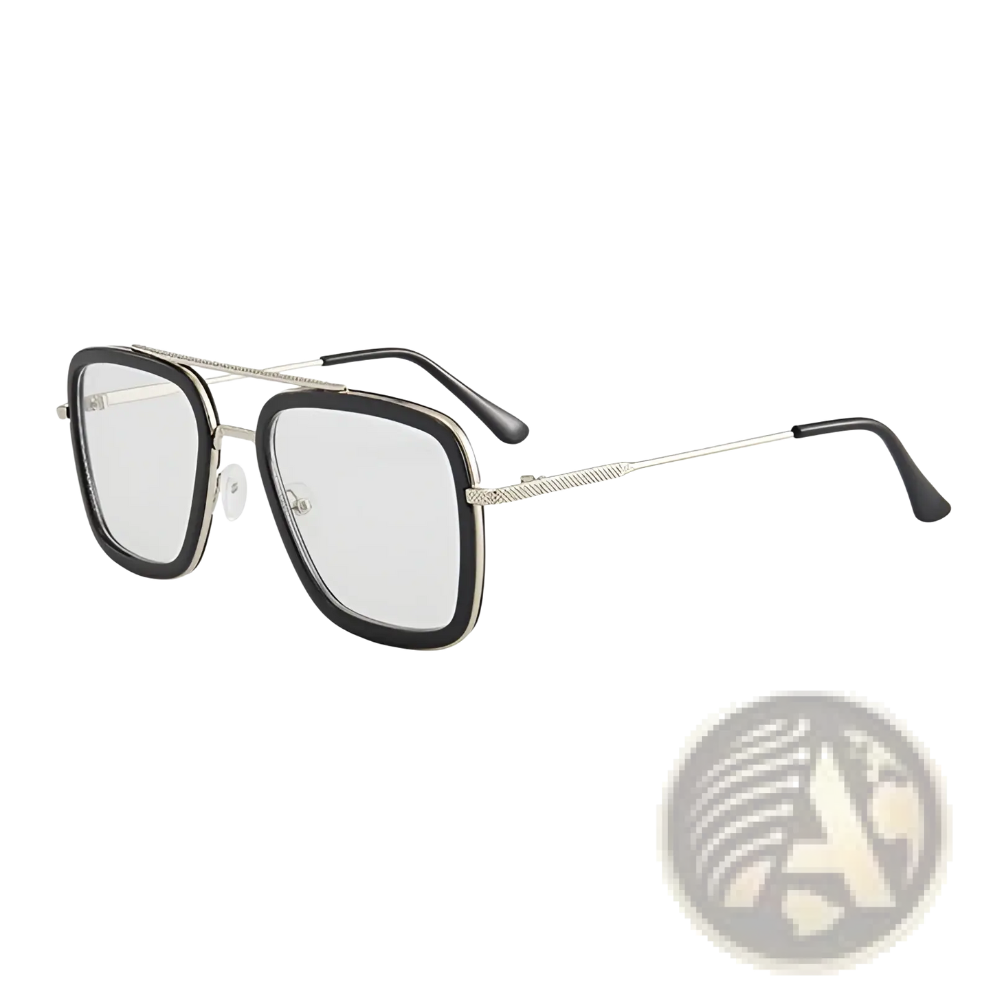 Retro Square Double Bridge Unisex Fashion Sunglasses