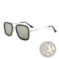 Retro Square Double Bridge Unisex Fashion Sunglasses