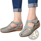 Retro Wedge Sandals Women's Plus Size T-strap Shoes