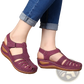 Retro Wedge Sandals Women's Plus Size T-strap Shoes
