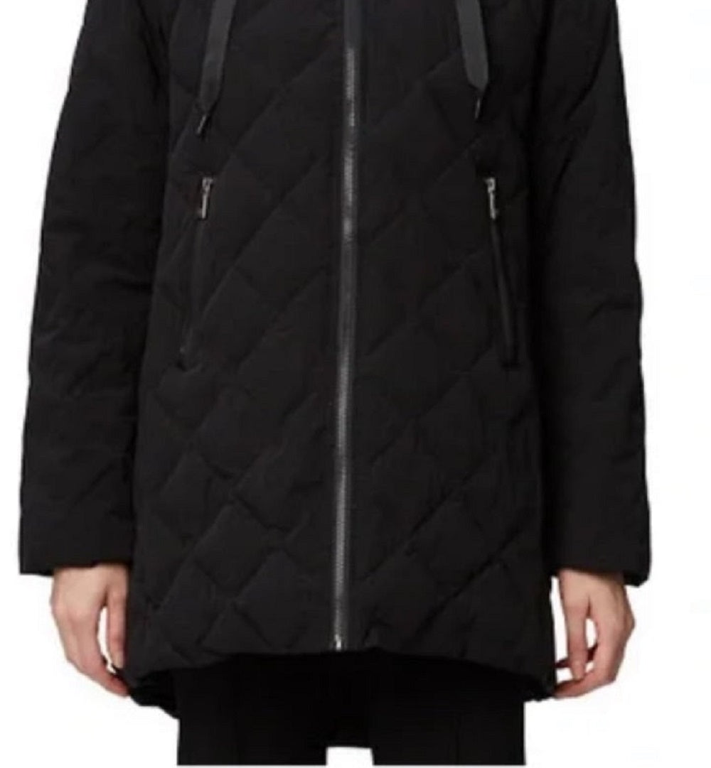 My Store Women's Discounted Cold Weather Rainforest Thermoluxe Parka Puffy Down Jacket Coat Black Size X-Large