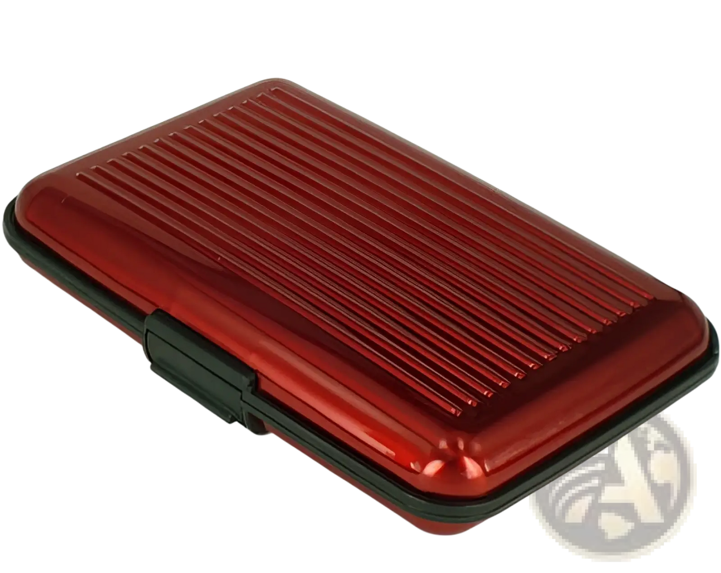 Rfid Blocking Aluminum Alloy Ribbed Card Holder Case