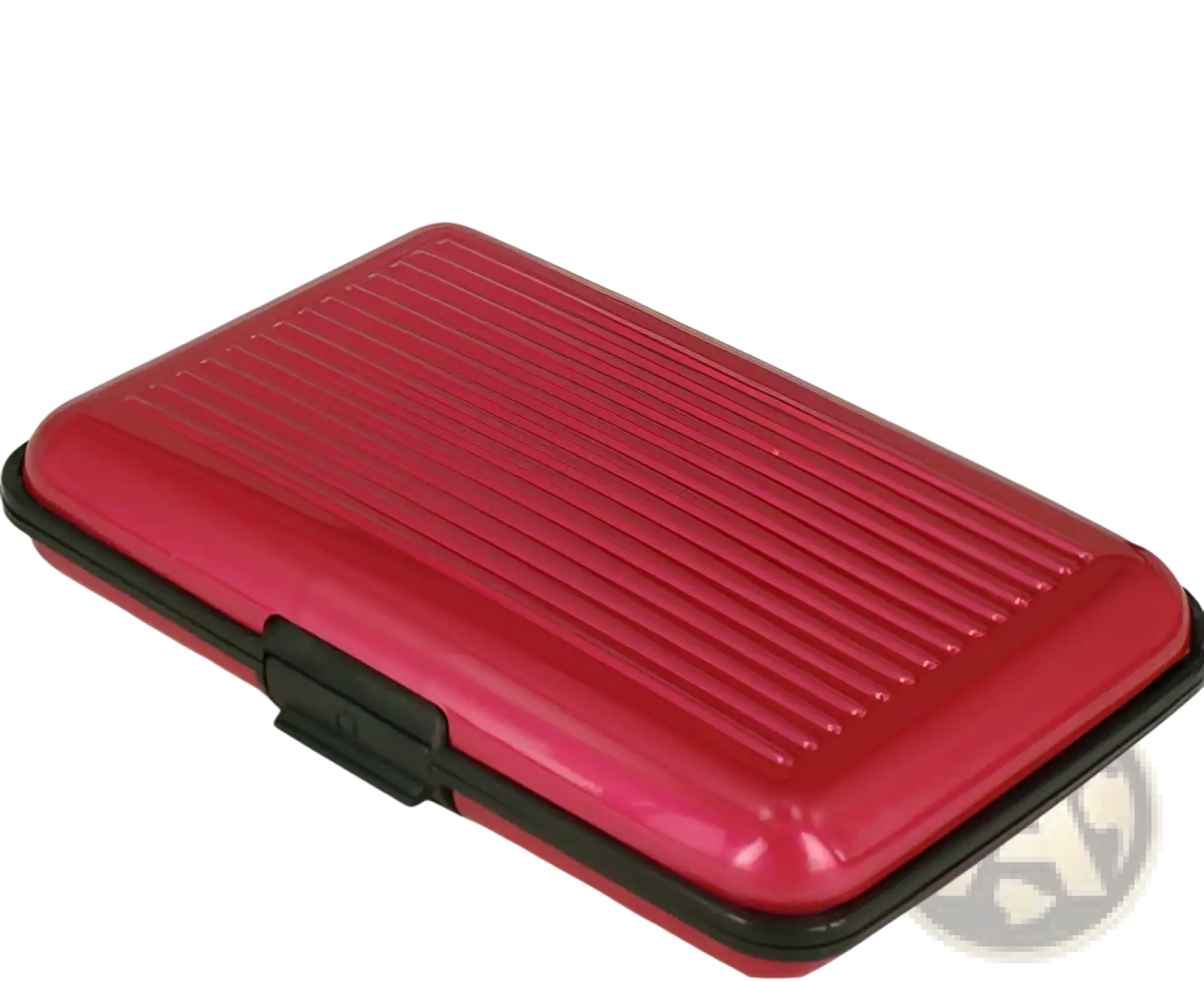 Rfid Blocking Aluminum Alloy Ribbed Card Holder Case