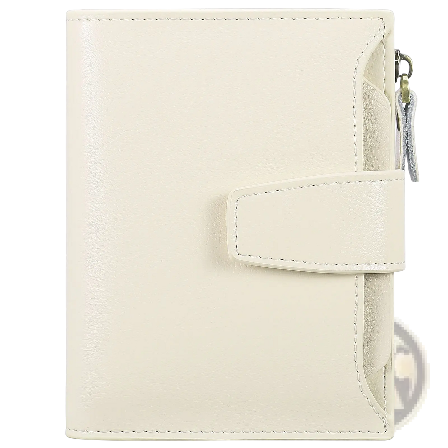 Rfid Leather Wallet with Zipper and Anti Theft Feature