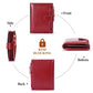 Rfid Leather Wallet with Zipper and Anti Theft Feature