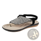 Rhinestone Shell Flip Flops Women Summer Beach Sandals