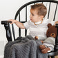 Ribbed Bamboni Mini Baby Blanket
