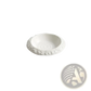 Rock Pattern Ceramic Deep Plate Modern White Bowl