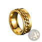 Roman Numeral Spinner Chain Ring with Bottle Opener