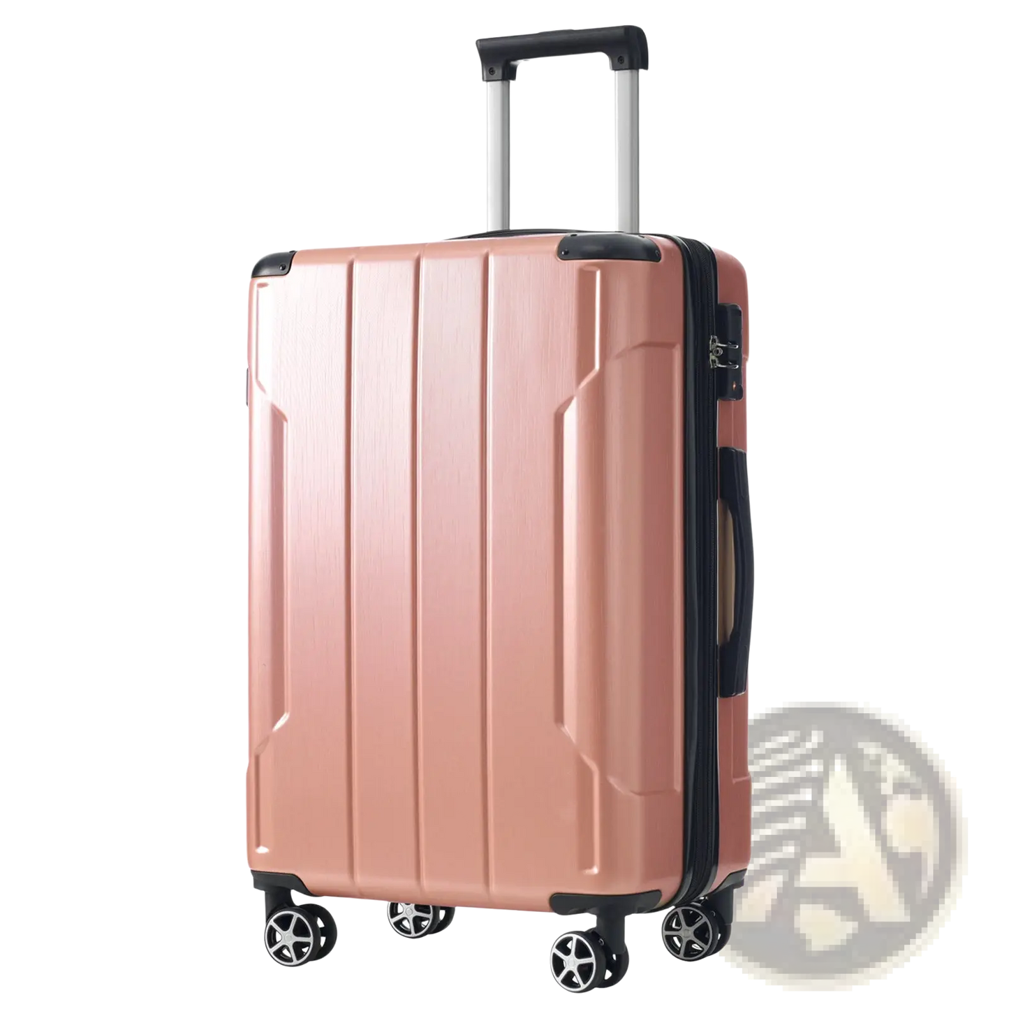 Rose Gold 28 Inch Expandable Hardshell Spinner Suitcase