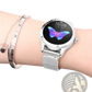 Rose Gold Butterfly Smartwatch with Stainless Steel Mesh Band