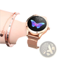 Rose Gold Butterfly Smartwatch with Stainless Steel Mesh Band
