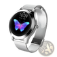 Rose Gold Butterfly Smartwatch with Stainless Steel Mesh Band