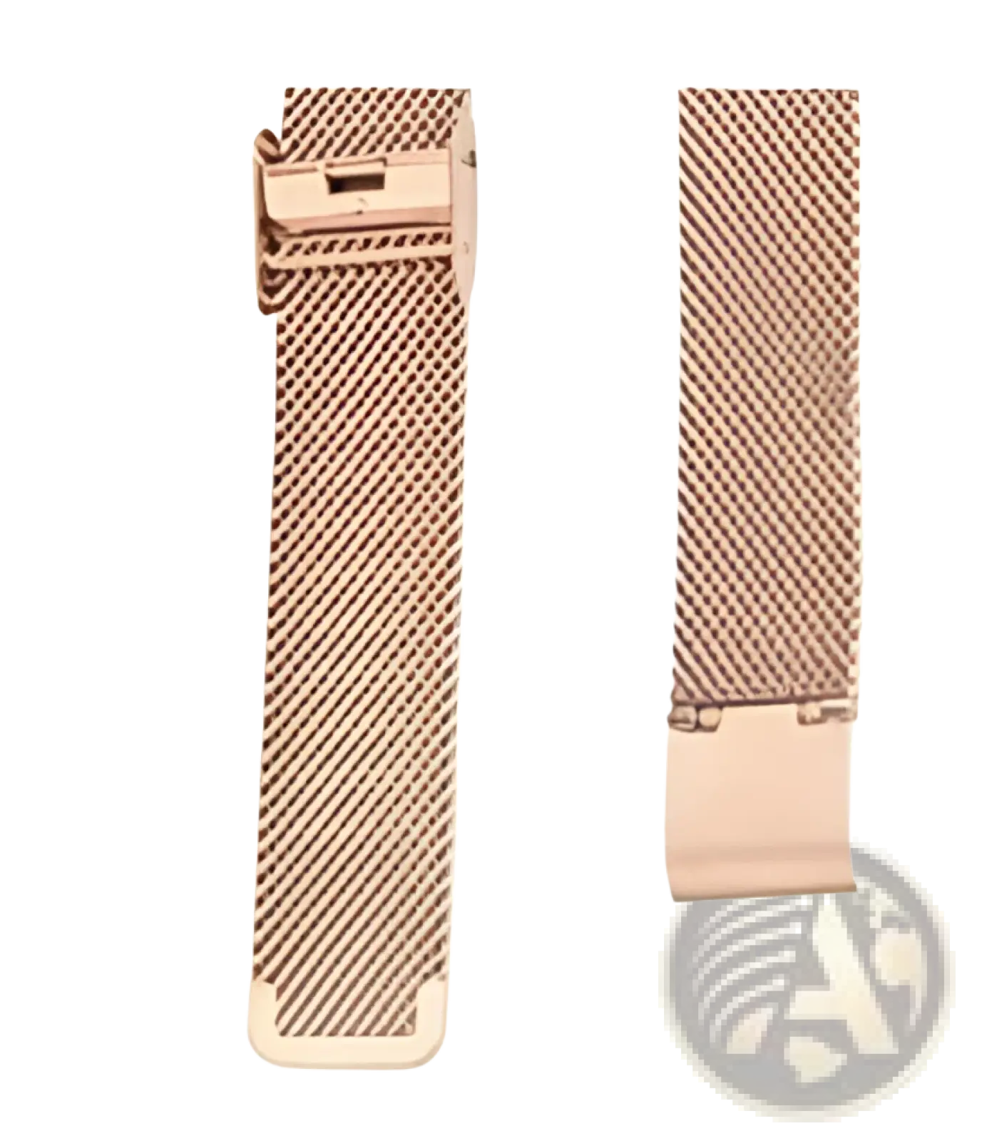 Rose Gold Butterfly Smartwatch with Stainless Steel Mesh Band