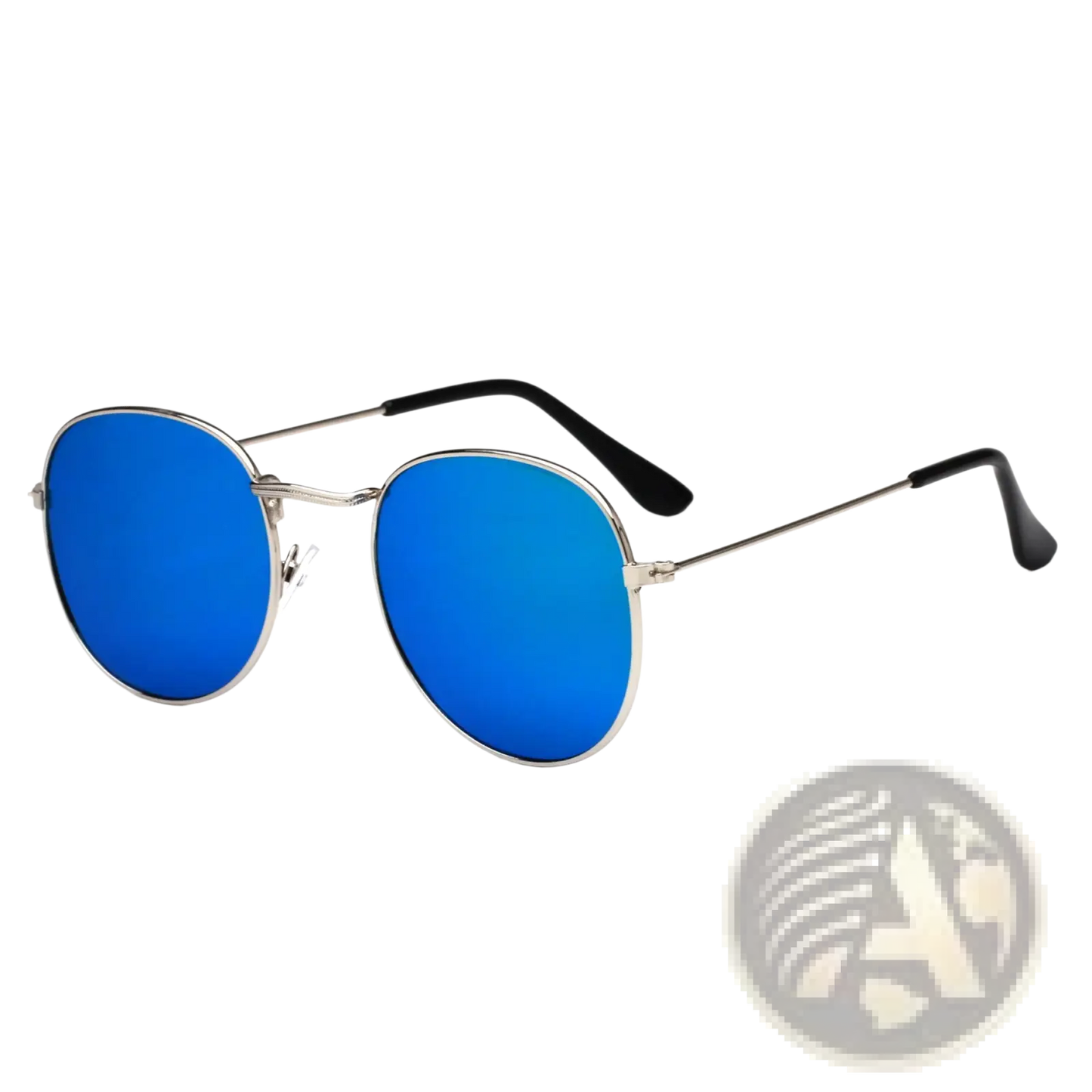 Rose Gold and Metallic Aviator Mirror Lens Sunglasses Set