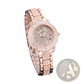 Rose Gold Zido Diamond Encrusted Women's Quartz Watch
