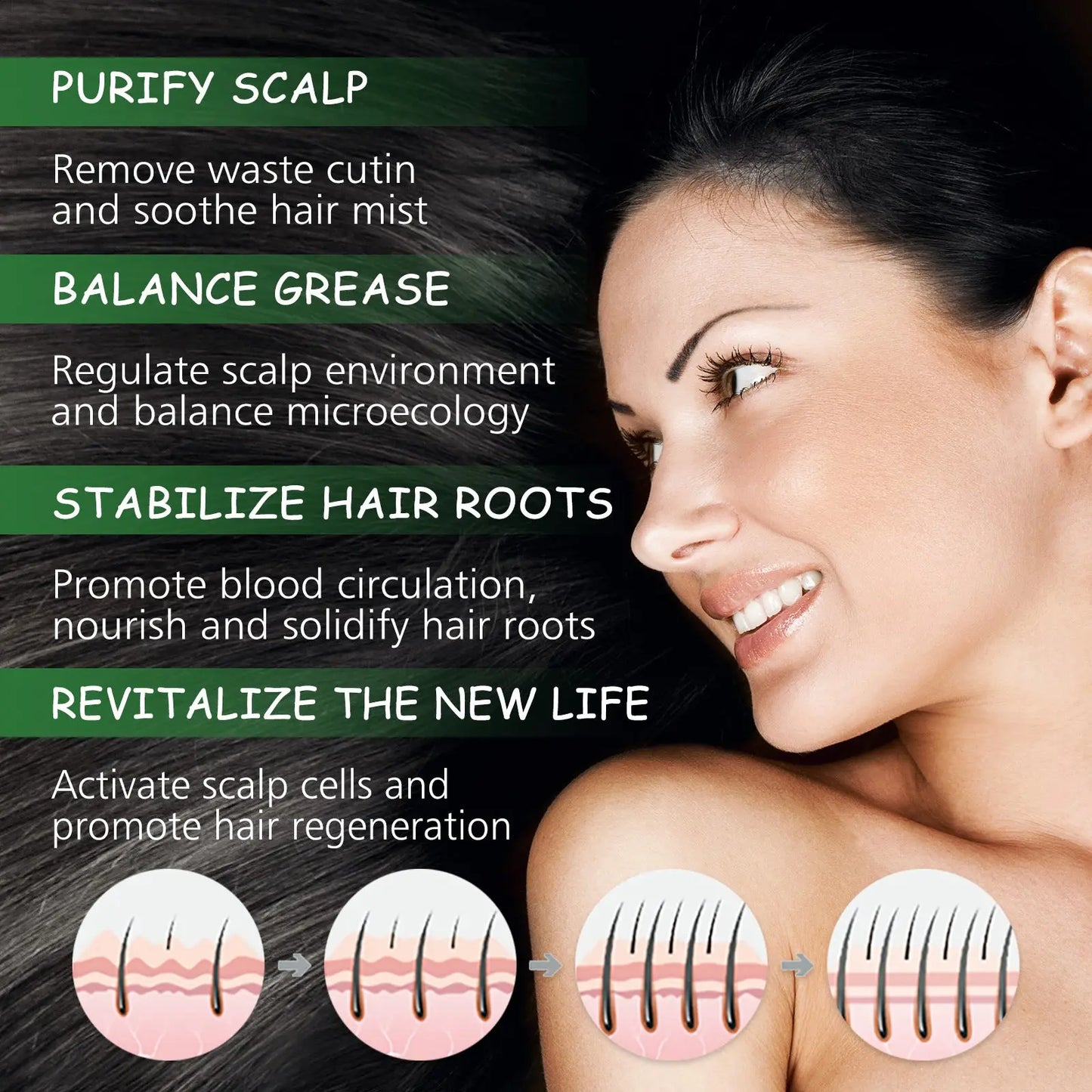 Rosemary Essential Oil for Hair Growth 60ml Ouhoe