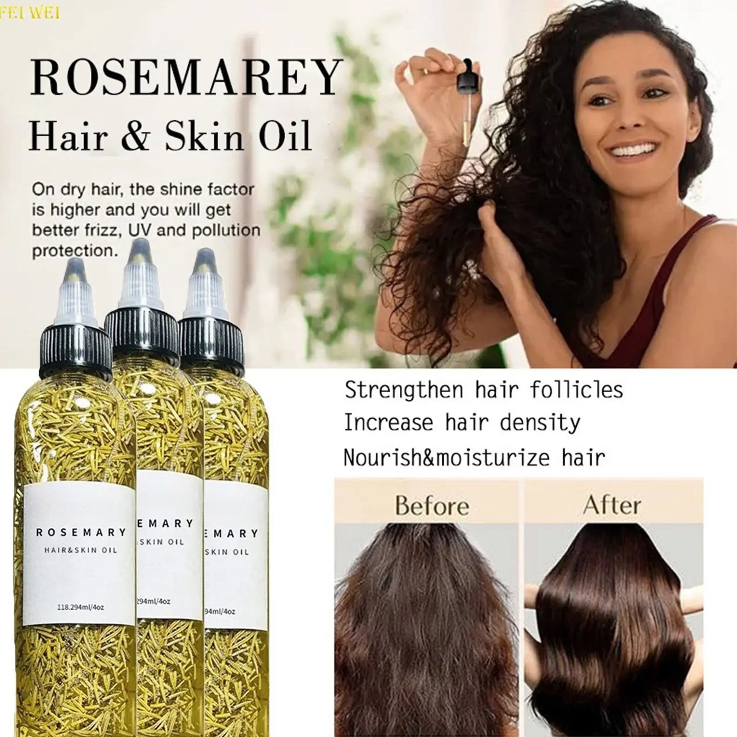 Rosemary Hair Care Essential Oil for Split Ends 60ml