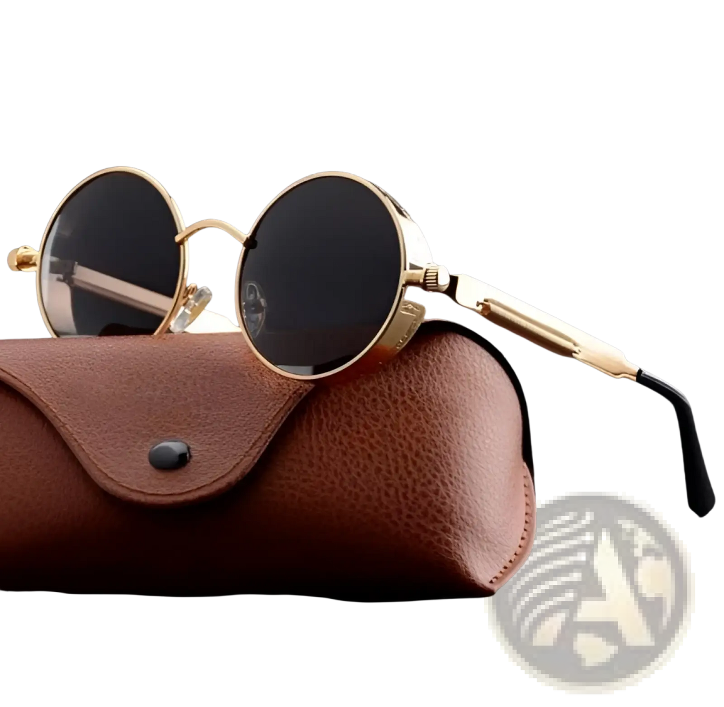 Round Steampunk Metal Sunglasses Uv Protection 6631