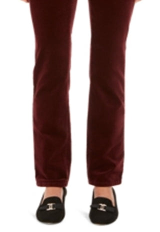 Charter Club Women's Lexington Velveteen Straight Leg Jeans Red Size 2 P