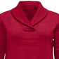 Karen Scott Women's Shawl Collar Fleece Top Red Size -size-