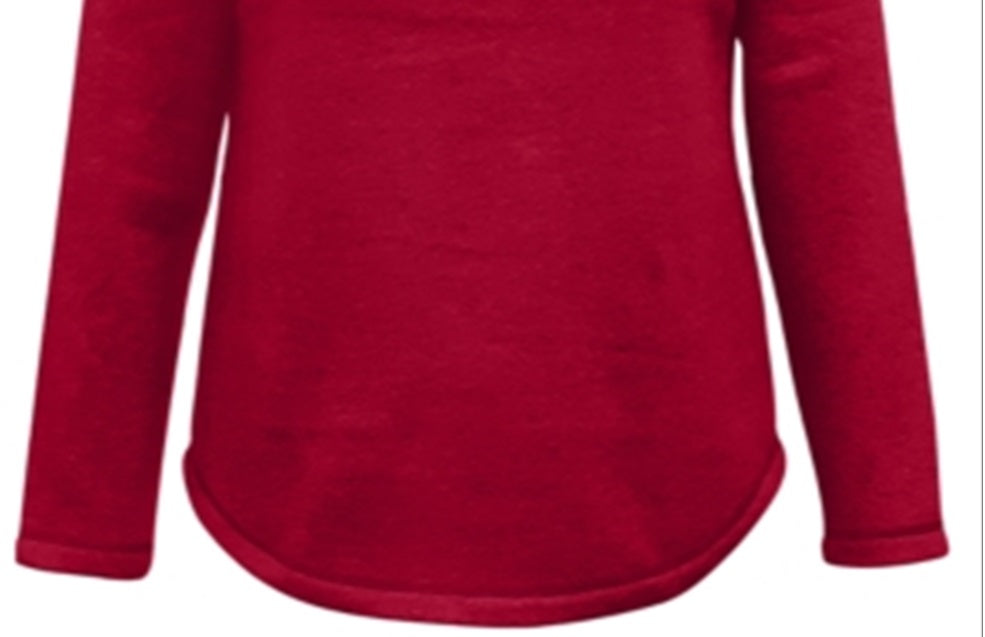 Karen Scott Women's Shawl Collar Fleece Top Red Size -size-