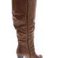 Style & Co Women's Sana Almond Toe Mid Calf Fashion Boots Brown Size 9 M