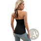 Ruched Heart Embellished Backless Halter Top