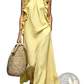 Ruffled Halter Neck Open Back Maxi Resort Dress