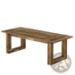 Rustic Brown Wooden Computer and Dining Desk