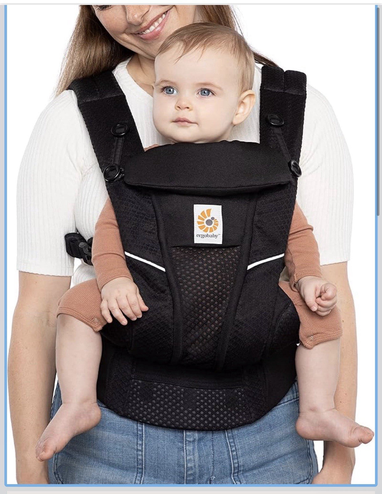 Ergobaby All Carry Positions Breathable Mesh Baby Carrier Omni Breeze 745 Lbs